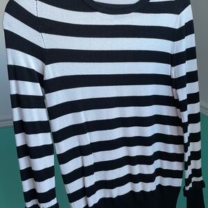Dex Black and White Long Sleeve Sweatshirt